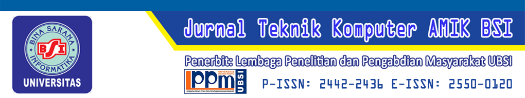Jurnal Teknik Komputer AMIK BSI